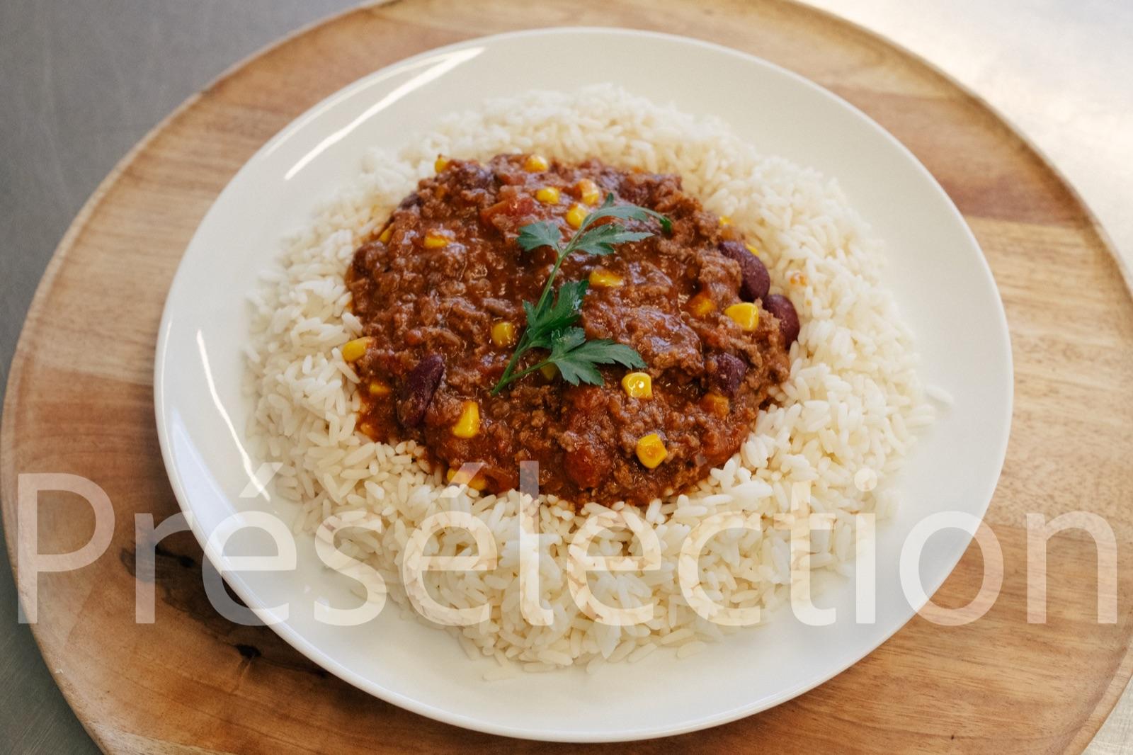 Chili bœuf & riz