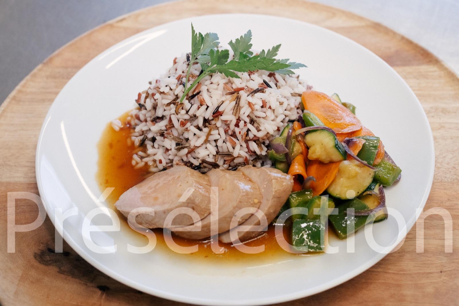 Poulet teriyaki & riz sauvage